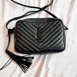 YSL Lou Camera bag. Black with black hardware. Gently used.